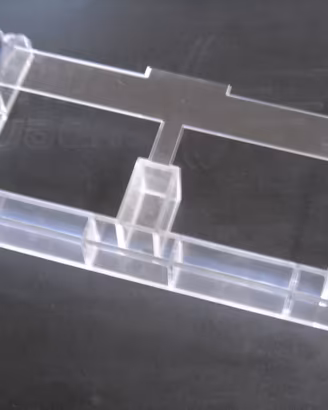 finta videocasseta VHS trasparente (jig tape)