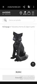 Statuetta a forma di volpe