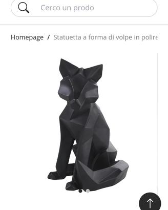 Statuetta a forma di volpe