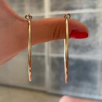 Orecchini a cerchio color oro