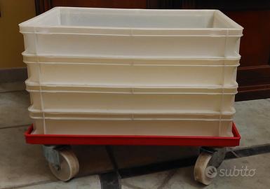 carrello + cassetti impasto pizza