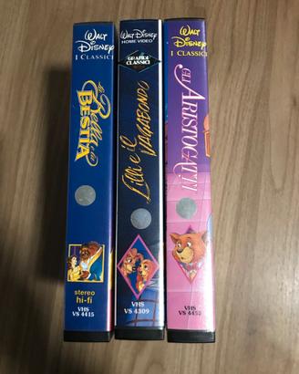 Videocassette vhs cartoni vari Disney