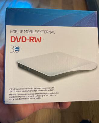 Lettore cd/dvd esterno per pc eportatili.