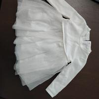 abito per battesimo neonata  6/9 mesi con scarpe a