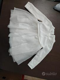 abito per battesimo neonata  6/9 mesi con scarpe a