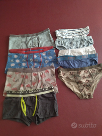 Boxer e slip taglia 8 anni