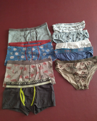 Boxer e slip taglia 8 anni