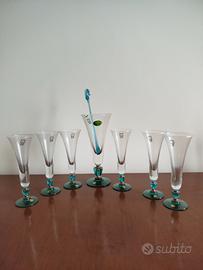 Servizio vintage Glass Line in vetro soffiato 