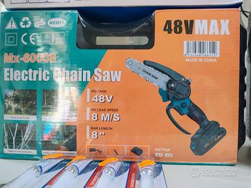 Mini Motosega Elettrica 48V - Mx-60008 - Barra 8" 
