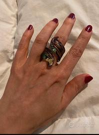Anello in vetro di Murano