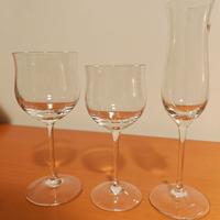 Bicchieri in Cristallo: Acqua + Vino + Flute