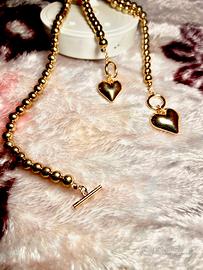 Collana a forma di cuore in acciai inossidabile