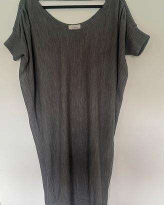 Abito PINKO grigio lana merino strass tg S