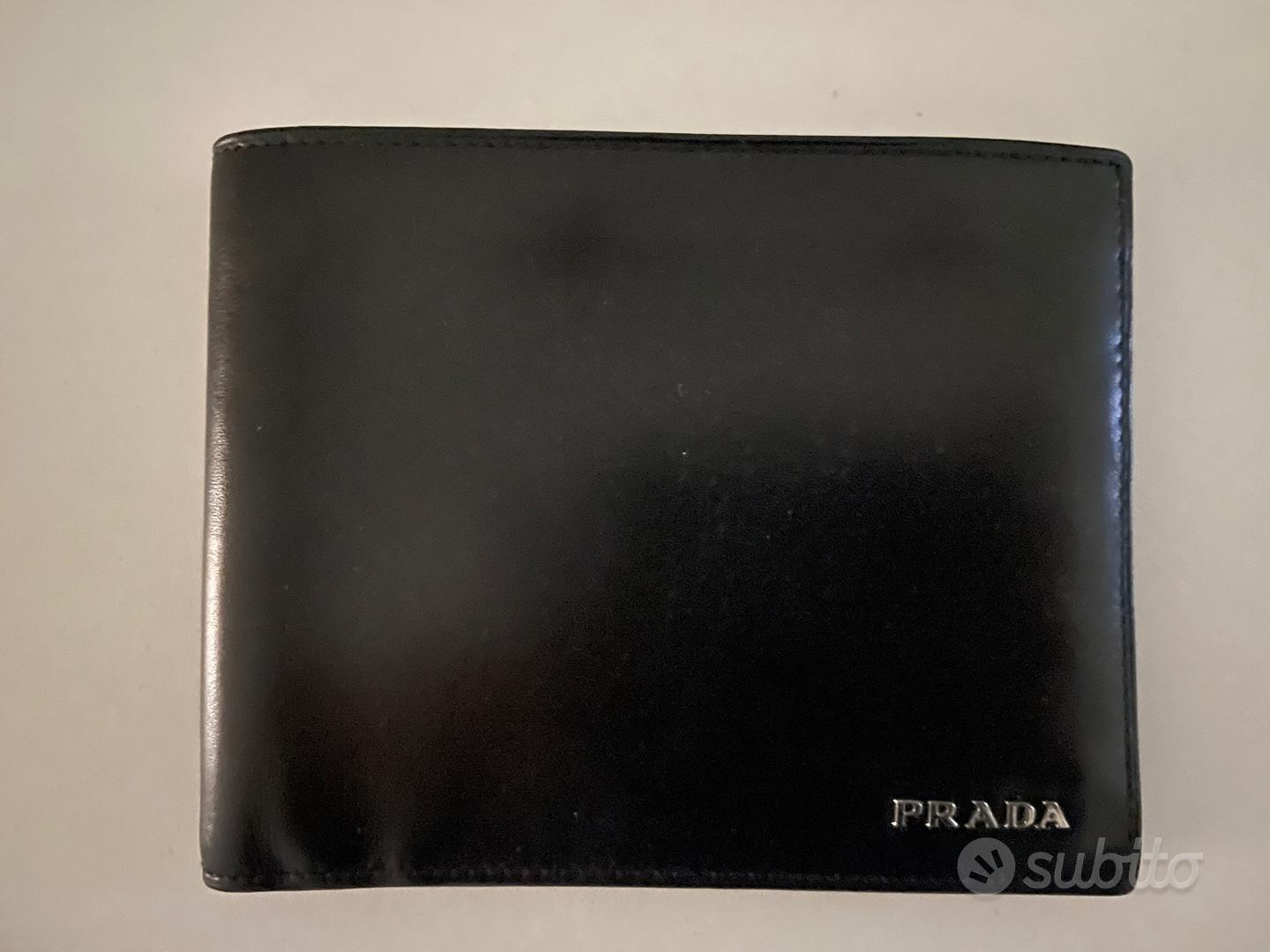 Portafoglio uomo clearance prada outlet