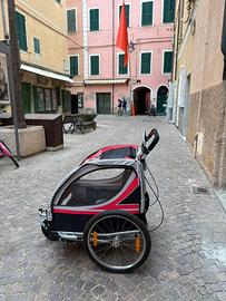 Carrello per bici trasporto bambini