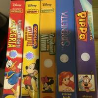 5 videocassette originali walt disney TOPOLINO ECC