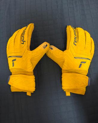 Guantoni portier reusch finger support gialli