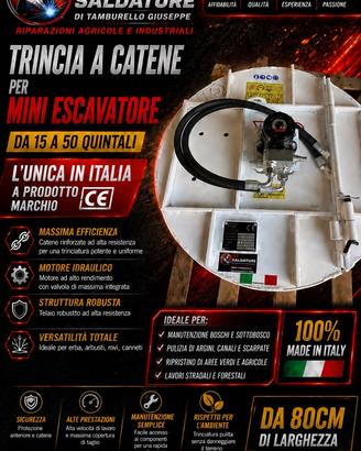 Trincia Mini escavatore