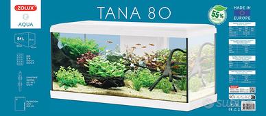 Zolux Acquario Tana 80 Bianco Completo