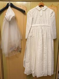 Abito vintage da bambina per la prima comunione