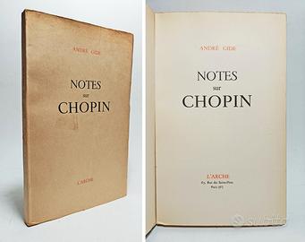 NOTES SUR CHOPIN - GIDE ANDRÉ 1948