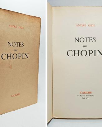 NOTES SUR CHOPIN - GIDE ANDRÉ 1948