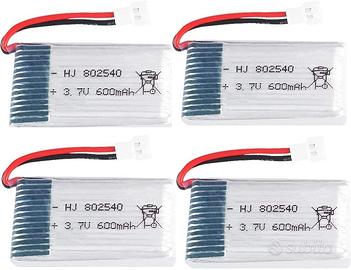 Set 4 Batterie LiPo 3.7V 600mAh per Syma X5, X5C