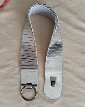 Cintura elastica fashion acciaio fumé 