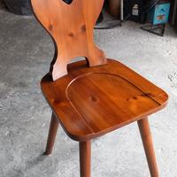 sedie in legno massello rustiche 