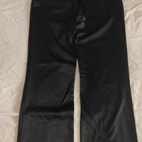 Pantaloni donna in raso nero Terranova Taglia L
