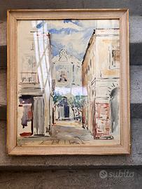 Dipinto ad acquerello De Pisis