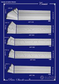 cornici decorative modanature in gesso sgusci vele