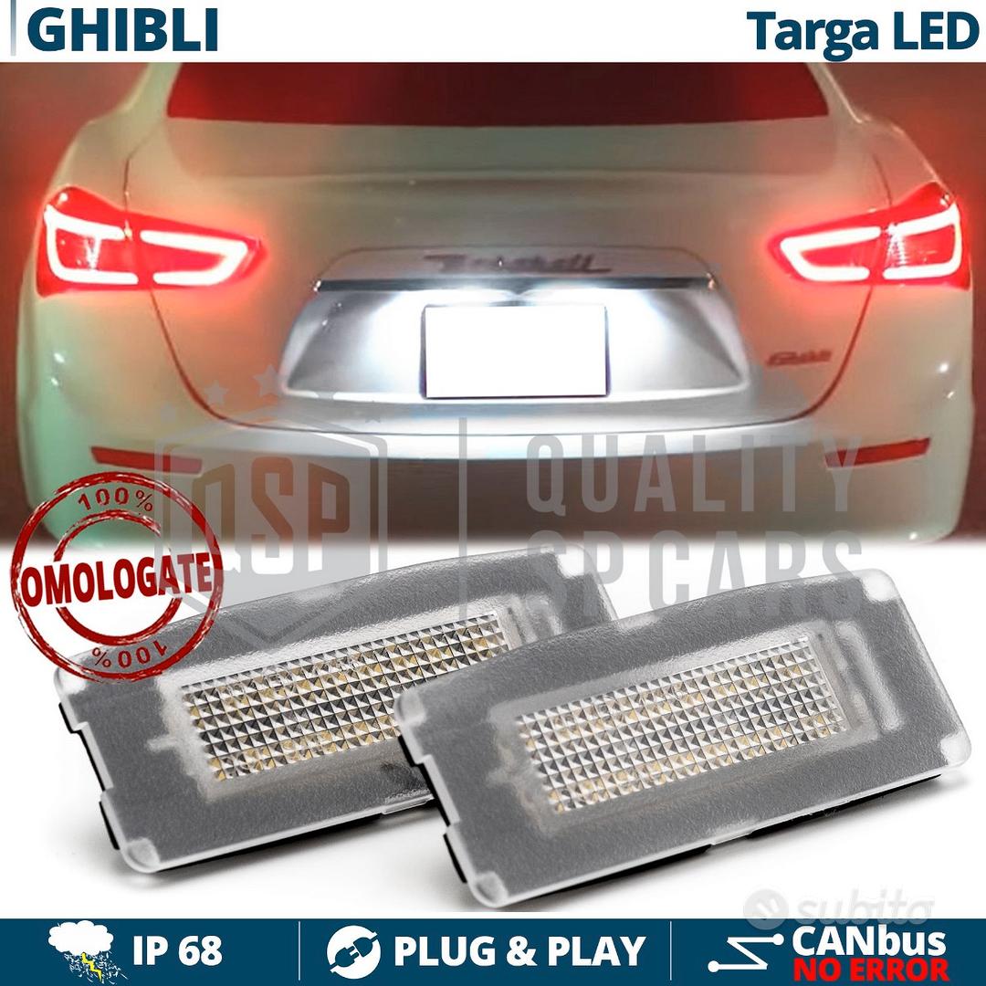 PLACCHETTE A LED LUCI TARGA 18 LED SPECIFICHE FIAT GRANDE PUNTO 6000K NO  ERROR