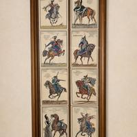 Quadro vintage Ussari imperiali russi cartoline