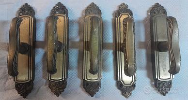 Maniglie in ottone Cremonesi per finestra complete