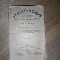 libro vecchio grammatica tedesca