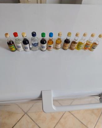 mini bottiglie di liquore vintage 