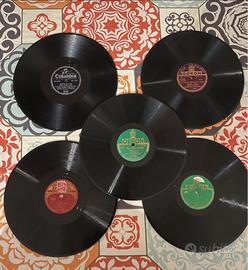 Lotto dischi 78 giri per grammofono