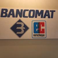 Insegna BANCOMAT targa vintage 