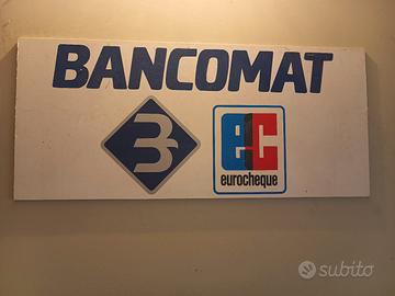 Insegna BANCOMAT targa vintage 