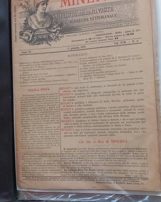 Lotto 3 Riviste "Minerva" Fine '800/Primi '900