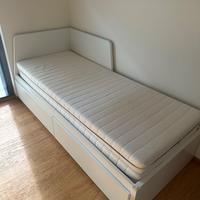 Letto apribile con cassetti