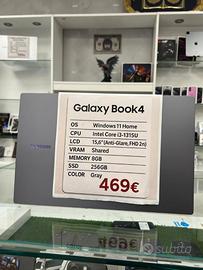 Galaxy Book4 15'6 | i3 | 8/256GB | 11 Home