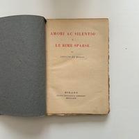 de bosis .amori ac silentio e rime sparse