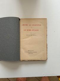 de bosis .amori ac silentio e rime sparse