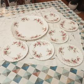 Piatto dolce con sei piattini royal albert 