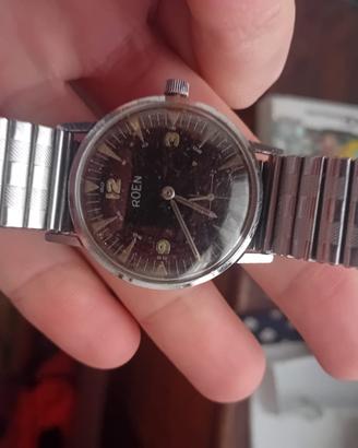 Roen orologio vintage meccanismo rotto.