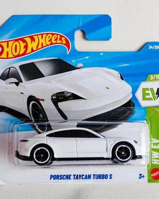 Hot Wheels Porsche Taycan Turbo S Bianco - 2026