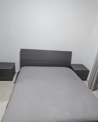 Letto contenitore più due comodini 