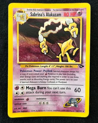 Pokemon Sabrina's Alakazam 16/132 Gym Challenge